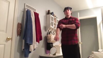 Tim K’s Muscle and Cum Show; Featuring His 10-Inch Cock! Flex and Cum Joy