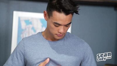 Sean Cody – Zac – Asian hunk masturbates solo by the pool