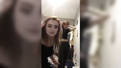 british teens teasing and flashing tits on periscope