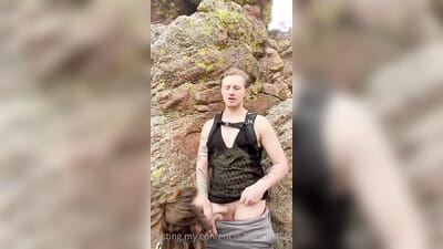 Taking a break from a hike to get my dick sucked